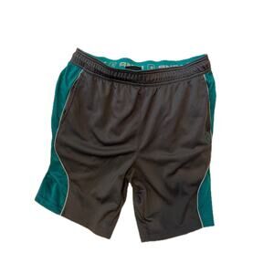 AND1 Black Sea Green Basketball Shorts Mens L